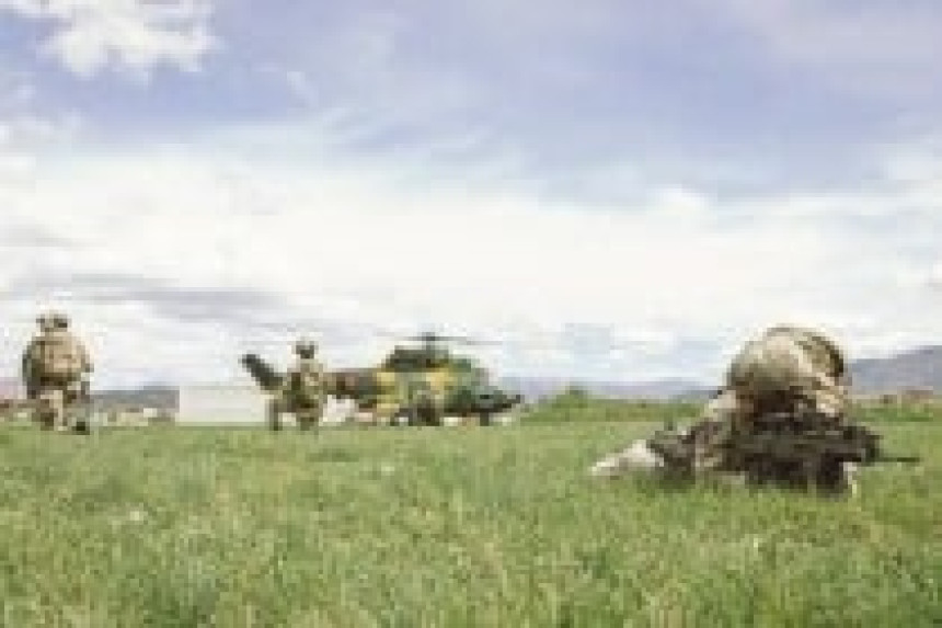 Vježbali "brzo uže", učestvovalo više vojnika i helikoptera