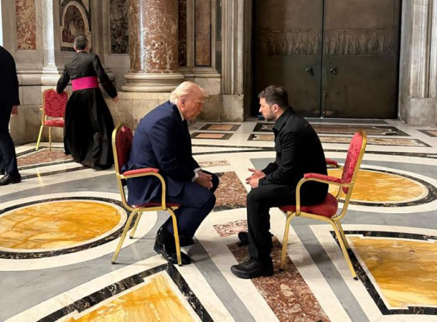 Poznato gdje su se sastali Tramp i Zelenski (Foto)