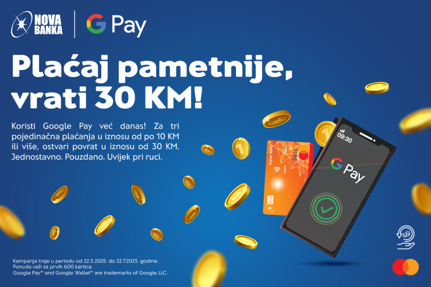 Plaćaj pametnije, vrati 30 KM!