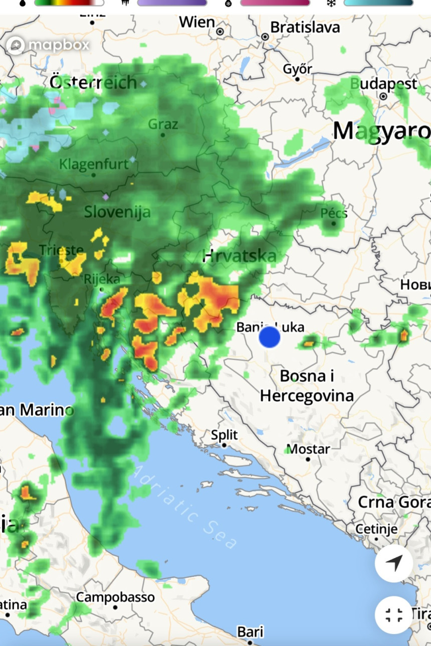 Nakon toplog dana stiže ponovo promjena vremena