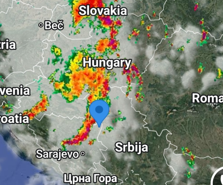 Stiže nevrijeme u istočni dio BiH