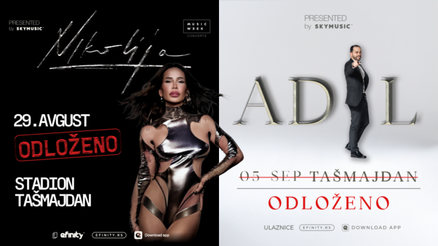 Skymusic objasnio zašto su otkazani konceti Nikolije i Adila