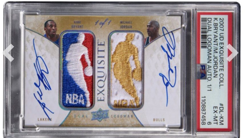 Košarkaška kartica sa potpisima Džordana i Brajanta prodata za 12,9 miliona dolara