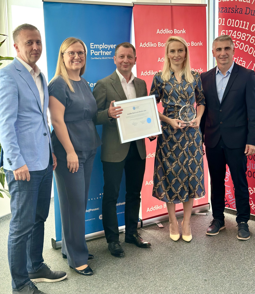 Addiko Bank BL potvrdila Employer Partner sertifikat