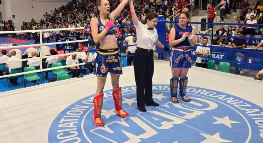 Nikolina Cvijetić iz Nevesinja evropska prvakinja u kik-boksu