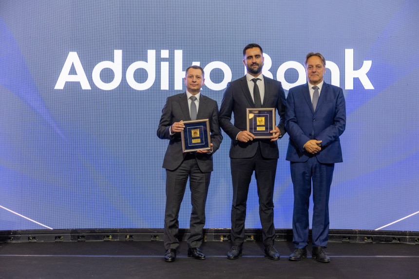 Addiko banka osvojila priznanje Zlatni BAM za postignuti kvalitet u digitalizaciji bankarskih usluga