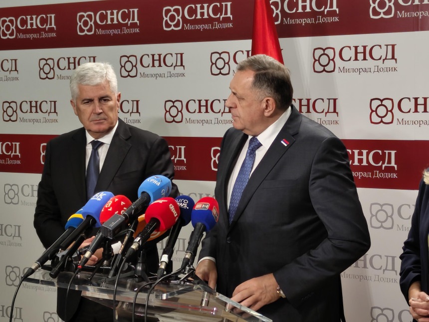 Čović i Dodik učvršćuju saradnju na EU putu BiH