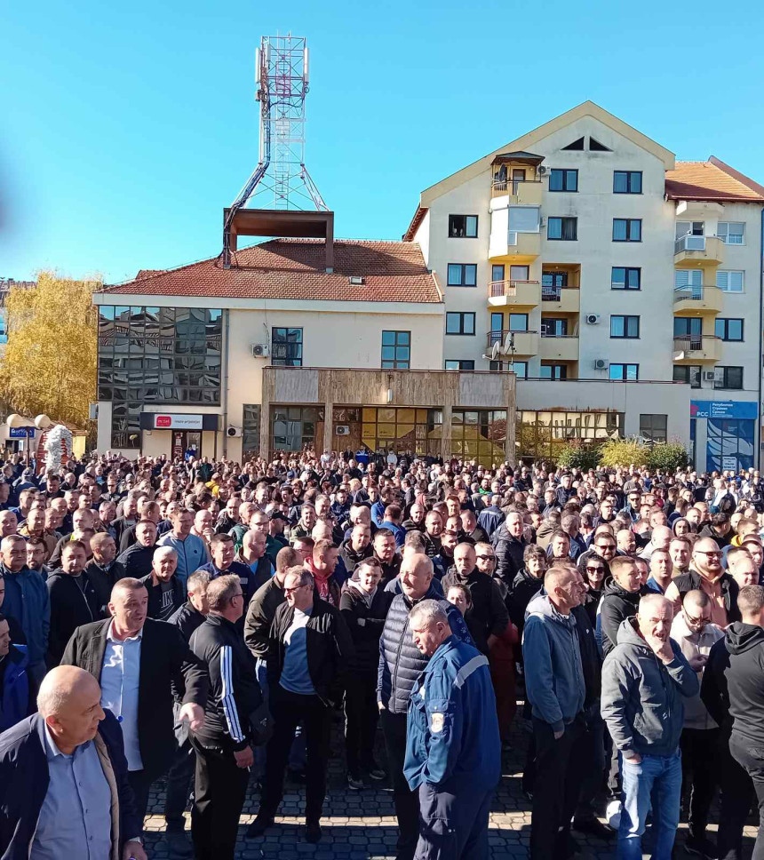 Protest rudara u Ugljeviku - nećemo GAS-ERS, hoćemo naš ugalj našem preduzeću (VIDEO)