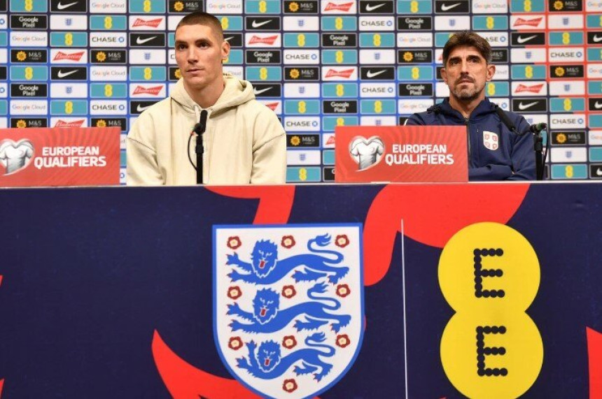 Fudbaleri Srbije večeras protiv Engleske u Londonu