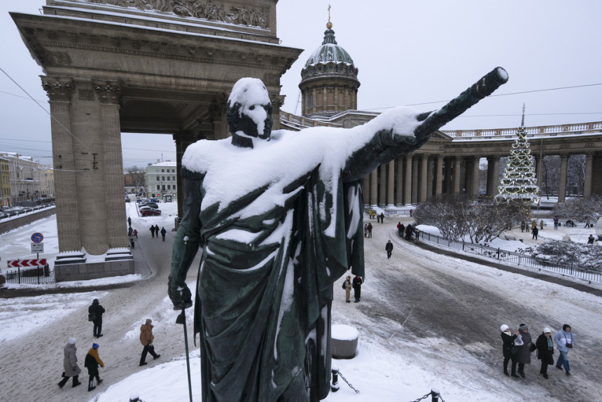 Prvi snijeg pao u Moskvi sa mjesec dana zakašnjenja