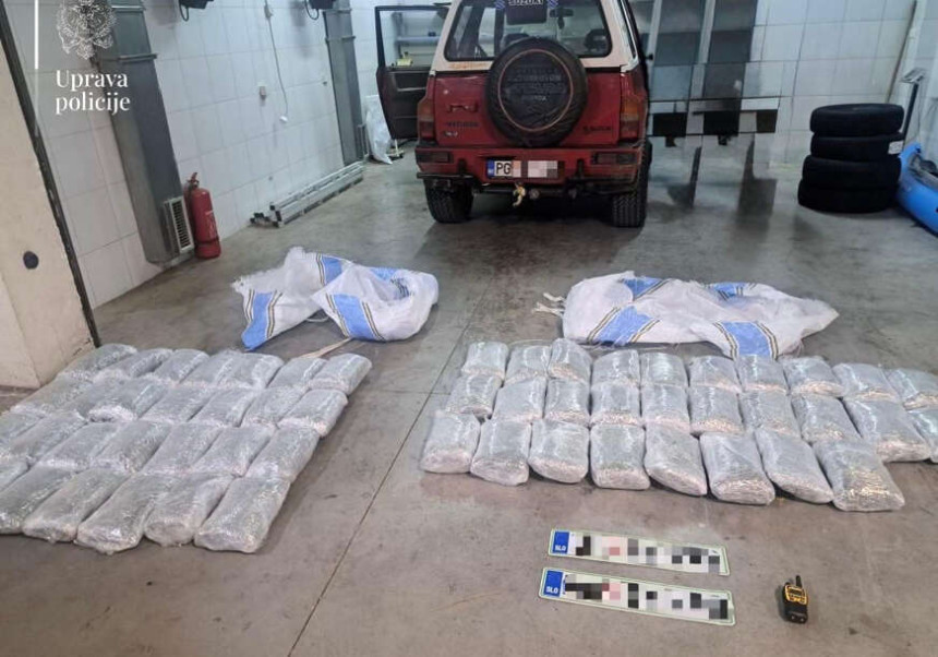 Crna Gora: Uhapšen bivši policajac sa 60kg marihuane
