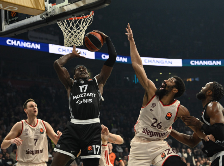 Partizan večeras u Beogradu pobijedio Bajern u EL