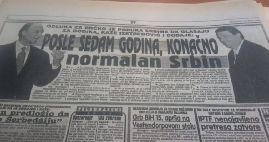 Ko je po ocjeni Alije Izetbegovića najbolji Srbin za koga Bošnjaci uvijek treba da glasaju?!