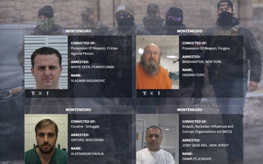 Amerika objavila crnu listu, na njoj četiri osobe iz Crne Gore