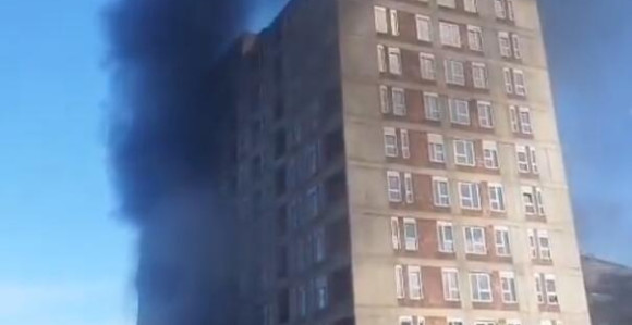 Пожар на градилишту у Мостару, утврђује се узрок (ВИДЕО)