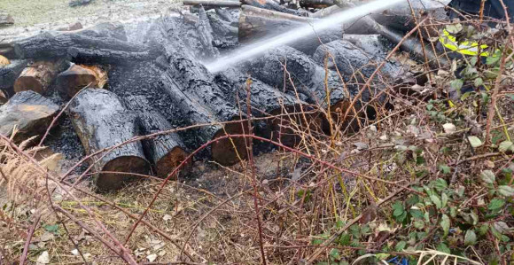 Nesvakidašnji požar kod Banjaluke: Gorjela drva