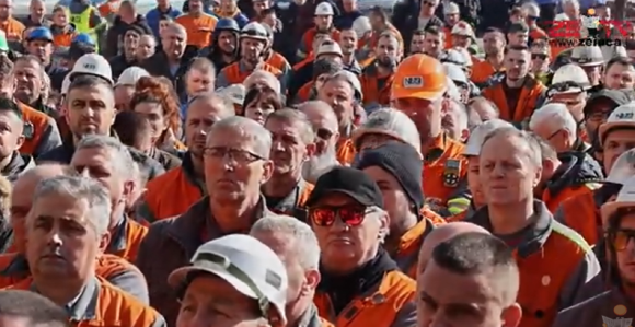 Протест радника Нове Жељезаре Зеница: Пријети гашење!