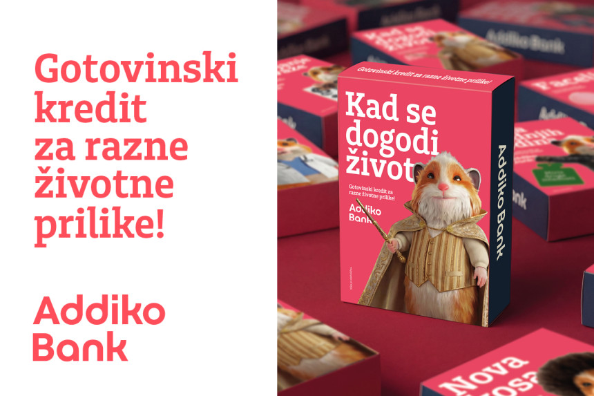 Kad se dogodi život: Addiko gotovinski kredit za sve prilike