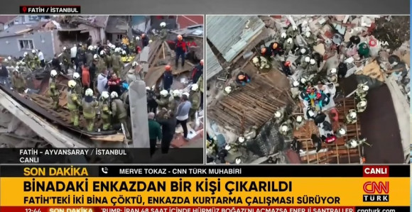 Srušile se dvije zgrade u Istanbulu: U toku spašavanje