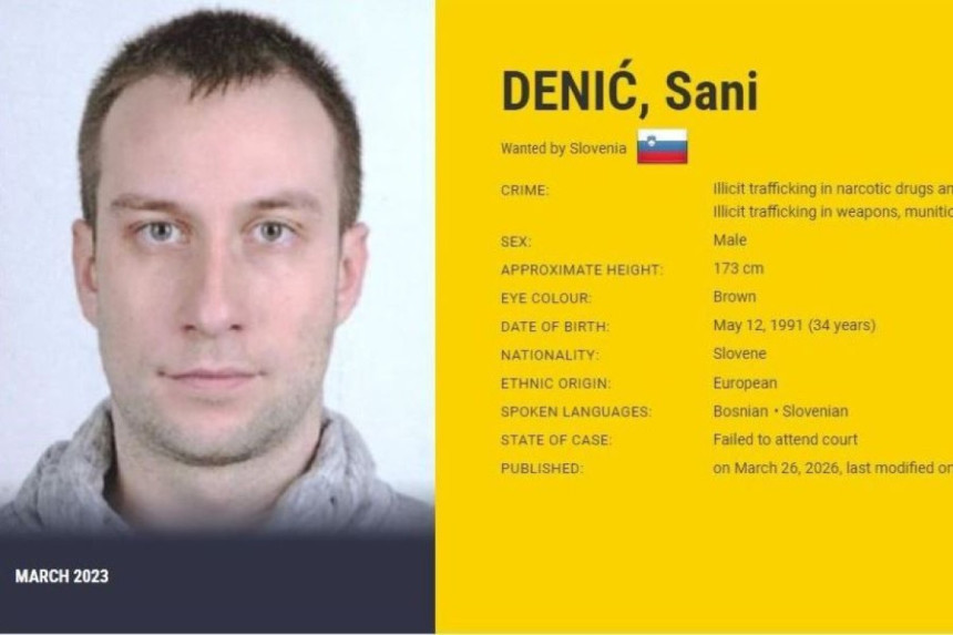 Еуропол ажурирао листу, на њој и Словенац који се крије у БиХ