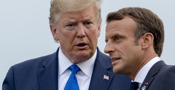 Трамп поново напао Макрона: Злоставља га жена