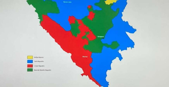 U Zagrebu predstavljena karta BiH sa tri entiteta