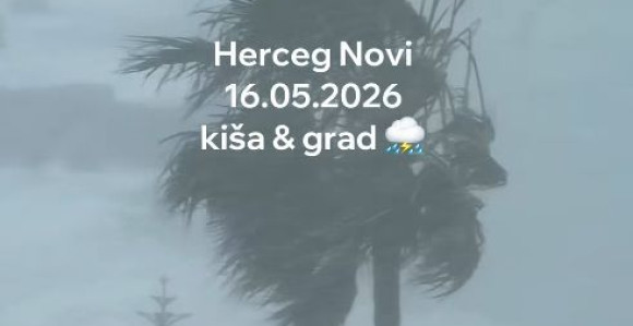 Nevrijeme pogodilo Herceg Novi i Podgoricu (VIDEO)
