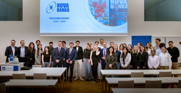 Gostujuće predavanje predsjednika Uprave Nove banke  studentima Lauder Business School u Beču
