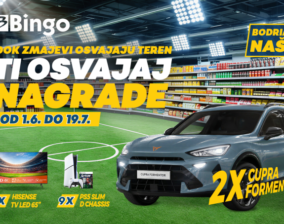 Bingo pokrenuo veliku nagradnu igru “Bodrimo naše”