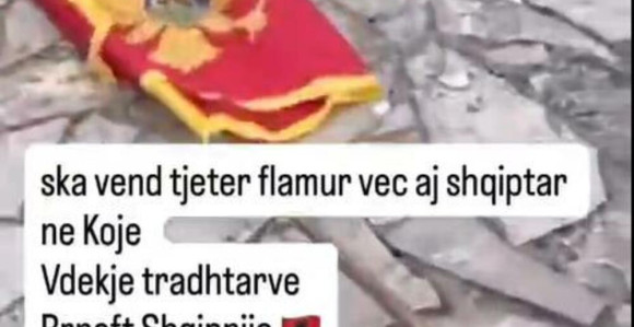 Skinuo zastavu Crne Gore s jarbola, traži albansku