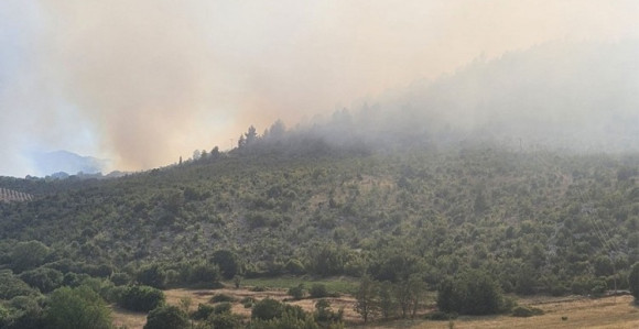 Požar u Čapljini: Ugrožene kuće, vatru gase i Air Tractori