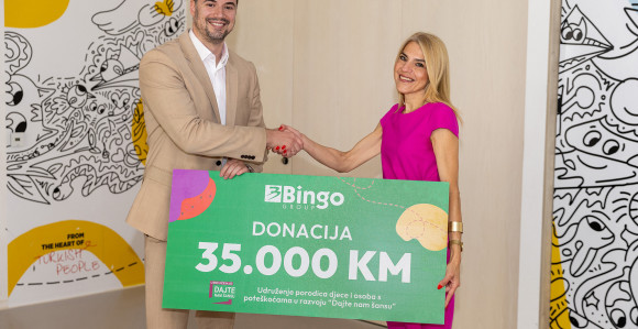 Bingo Group donirao 35.000 KM centru „Dajte nam šansu“
