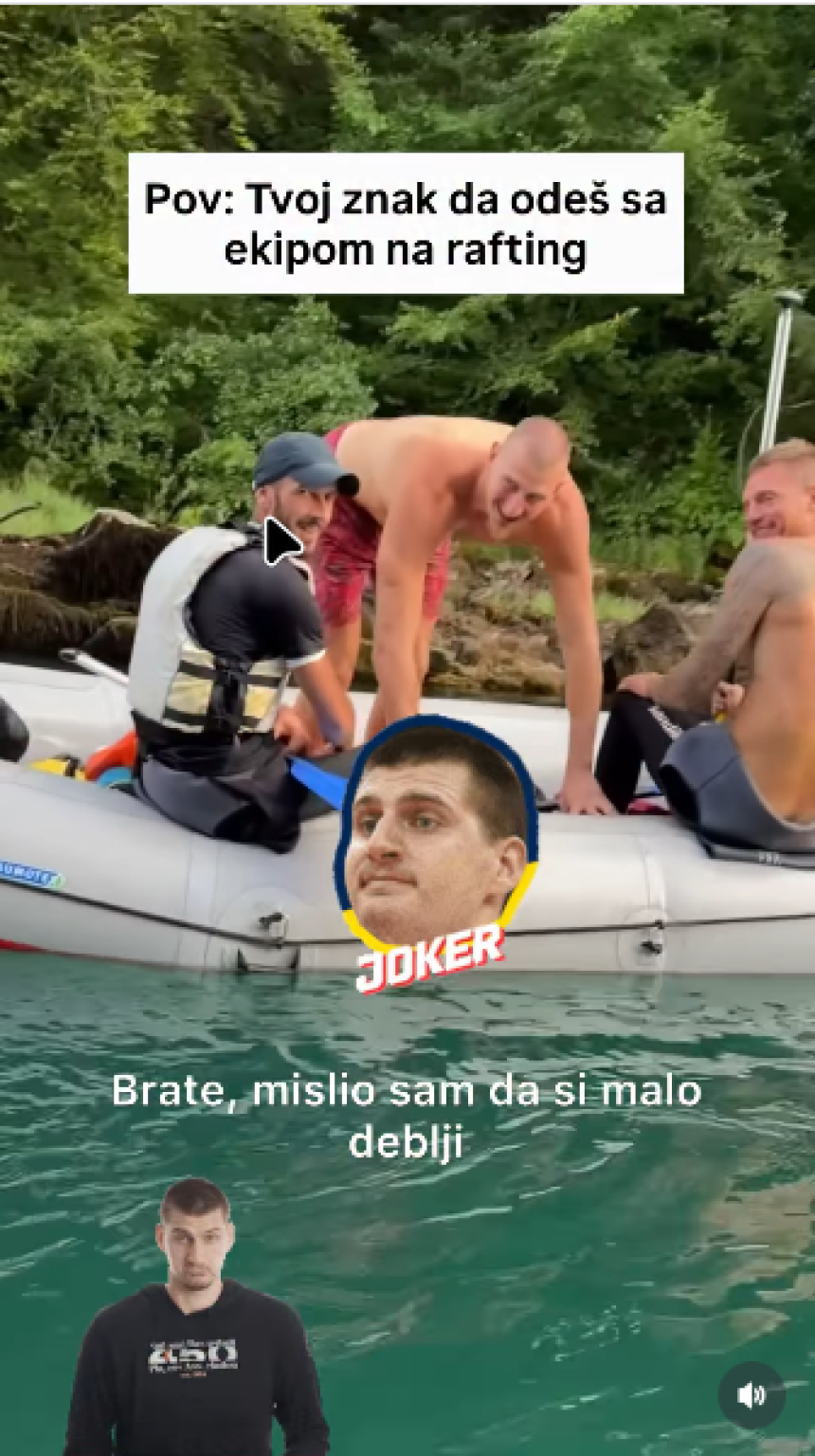 Jokiću dobacivali mladići, njegova reakcija je hit! (VIDEO)