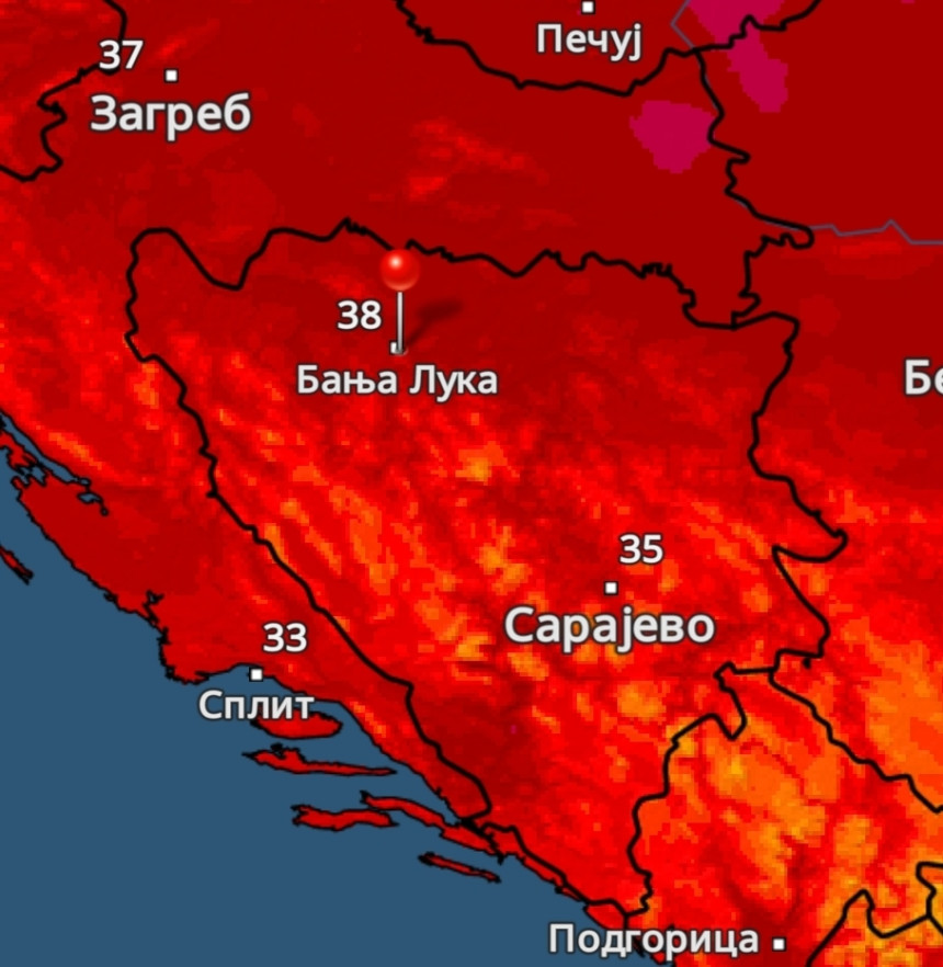 Нови топлотни талас од недеље, очекује нас око 40 степени