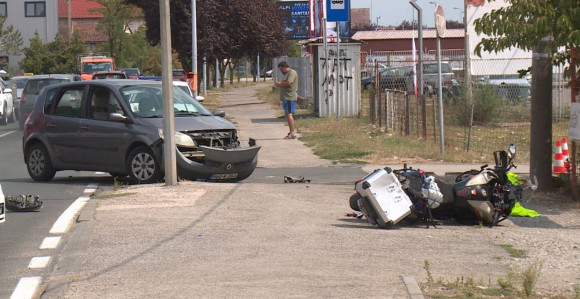 Udes na putu Brčko - Lončani, povrijeđen motociklista