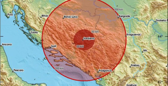 Registrovana tri manja zemljotresa tokom noći u BiH