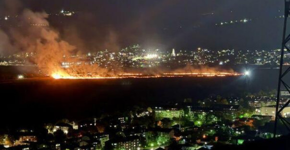 Veliki požar u Sarajevu, gori u blizini Aerodroma