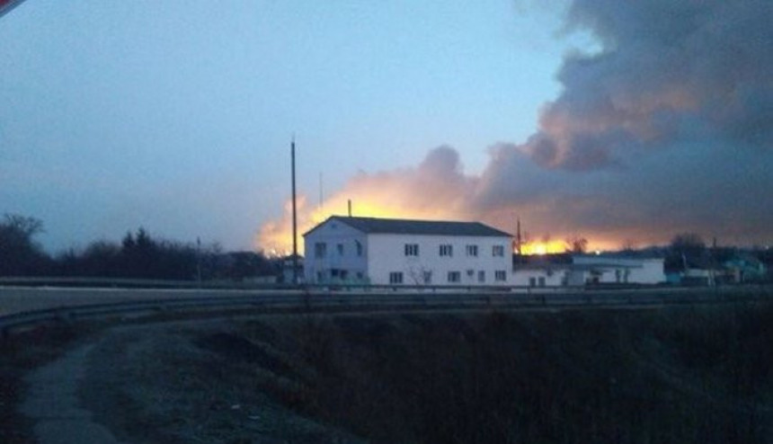 Пожар у складишту муниције у Украјини