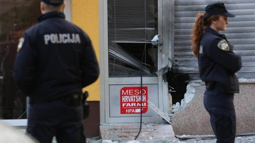 Експлозија на тржници у Загребу