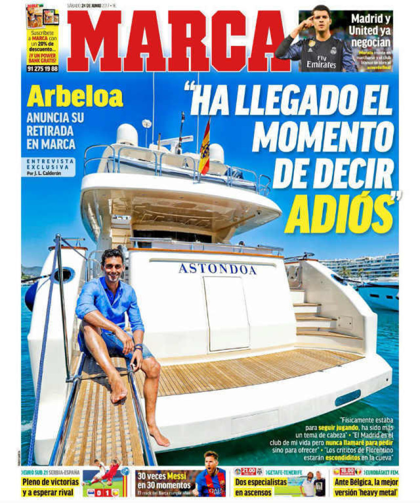 Alvaro, nek' ti je mirno more - Arbeloa u penziji!