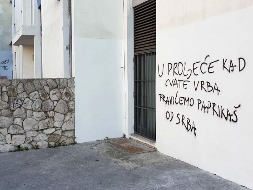 У Сплиту нови графит мржње према Србима