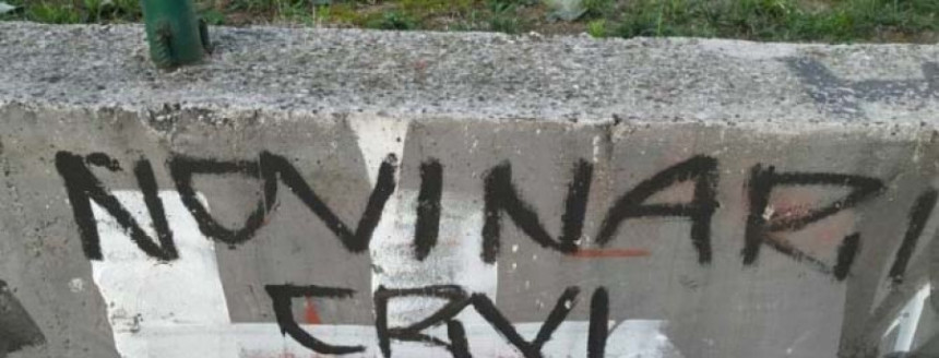 Protest novinara, novi grafiti u Sarajevu